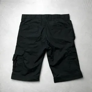 <b>Mens</b> Black Cargo <b>Work</b> <b>Shorts</b> No Logo with Holster Tool Pockets | Heavy Duty <b>Shorts</b> - Product Image 3
