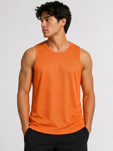 Custom <b>Mens</b> <b>Mesh</b> Sports Tank <b>Top</b> Breathable Sleeveless Athletic Jersey Quick Dry Workout Training Fitness Apparel - Product Image 3