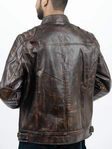 Personnalisez votre veste en cuir à manches longues pour homme, conçue pour le style et l'accessibilité, idéale pour toutes les occasions, sur mesure et de qualité supérieure. - Product Image 4