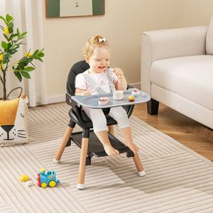 Seggiolone Convertibile 6-in-1 con Vassoio Rimovibile e Imbracatura di Sicurezza, Perfetto come Sedia Rialzata per Bambini in Crescita - Product Image 3