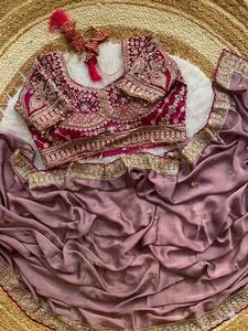 Sari indien ethnique de créateur, orné de paillettes, pour toutes les occasions spéciales et les événements, tenue tendance pour femmes. - Product Image 5