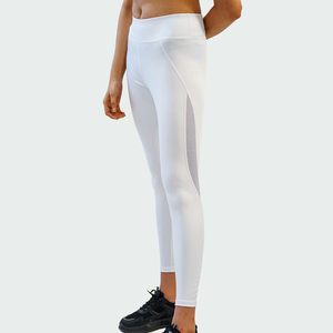 Fournisseur OEM d'ensembles de yoga sans couture, leggings côtelés en nylon et élasthanne, soutien-gorge de sport, conception de logo personnalisé, fabricant à faible MOQ - Product Image 2