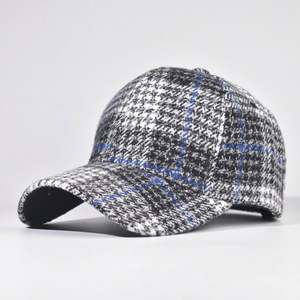 Nouvelle Collection Automne Hiver 2025 – Casquette de Baseball Tendance Classique Britannique en Tweed à Carreaux 24 Couleurs pour Femme – Idéale pour Tenues Décontractées et Extérieures - Product Image 4