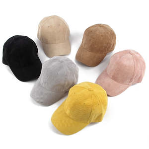 Gorra de béisbol de pana acanalada con relieve, lisa, personalizable, con visera curva, correa ajustable con hebilla, estilo Dad Hat, unisex, para otoño e invierno - Product Image 6
