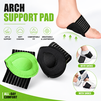 Semelles orthopédiques en latex vert épaisses, respirantes, amortissantes, pour pieds plats, soutien de la voûte plantaire, absorption des chocs, coussinets de sport pour chaussures