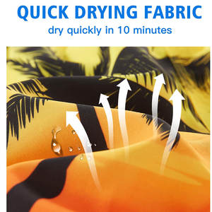 Shorts de bain pour hommes, décontractés, avec logo personnalisé, réactifs à l'eau, séchage rapide, 100% coton, avec effet de changement de couleur - Product Image 4