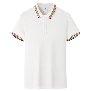 Polo à manches courtes rayé pour homme, col à revers, respirant et confortable pour l'été - Product Image 5