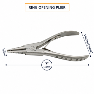 Ring Opening Pliers Jump Ring Opener Tool for Jewelry Making Split Ring Keychain Repair <b>Beading</b> Tool ZetomedPro - Product Image 1