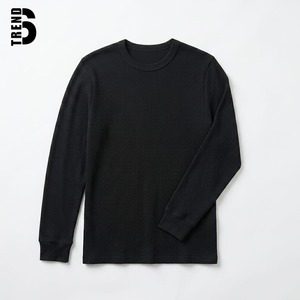 Fabrication de pulls imprimés écologiques pour femmes, sous-vêtements thermiques, t-shirts à manches longues, col rond, sur mesure, grandes tailles, vente en gros - Product Image 4