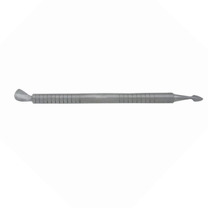 Empujador de Cutículas Profesional de Doble Extremo de Acero Inoxidable con Acabado Satinado, Cuchara Ancha, Herramienta de Precisión para Limpiar Cutículas - Product Image 2