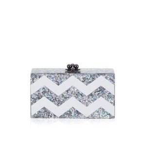 Pochette de soirée en cristal de résine écologique pour femmes, accessoire de mode élégant pour mariage - Product Image 3