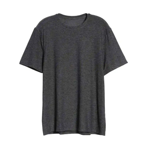 Comfortable Men's Summer Slim Solid Vintage Style Lightweight Short Sleeve 100% Merino <b>Wool</b> T-<b>Shirt</b> Quick-Drying Antibacterial - Product Image 3