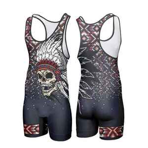 2026 Custom Design Unisex Wrestling <b>Singlets</b> for <b>Weightlifting</b> Power Training Sublimated Anti-Bacterial Sportswear - Product Image 6