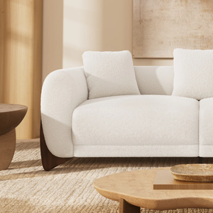 SOFA LOUNGE SET Mid-Century from Vietnam Sectional Sofa style Polyester High Density Sponge Pillow Back Metal/Wood - Product Image 1