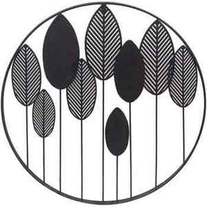 Modern Metal Foliage Wall Sculpture Framed Art Decor for Living Room Home Accent - Product Image 3