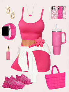 Ensembles de yoga et de sport pour femmes, 2 pièces, tenues de gym côtelées, débardeur court et short taille haute, pour fitness et course à pied - Product Image 2