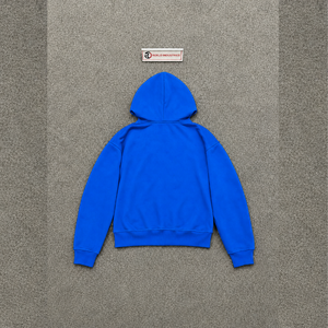Sudadera con Capucha Moderna con Estampado Gráfico de Monstruo Azul, Diseño Alienígena, Corte Holgado Informal, Logotipo Frontal, Manga Regular, Algodón Tejido, Otoño - Product Image 6