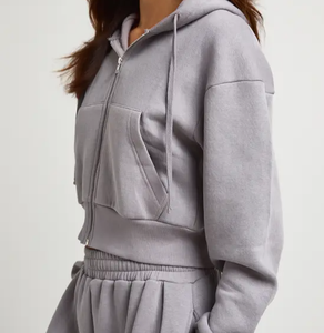 Conjunto de Sudadera Personalizada con Cuello Redondo y Pantalones a Juego para Mujer, Fabricante de Ropa al por Mayor con Etiqueta Privada OEM ODM - Product Image 5