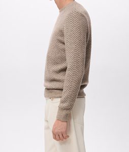 Wholesale <b>Long</b> Sleeve Ribbed Winter Warm <b>Mens</b> Cotton Sweater Classic Blank Custom Logo Sweater <b>Men's</b> Sweater - Product Image 3