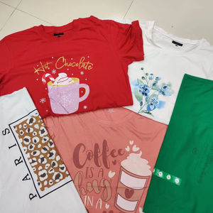 เสื้อยืดผู้หญิงสีน้ำตาลแฟชั่นทันสมัยกำหนดเองสำหรับฤดูร้อนสไตล์ลำลองผ้าฝ้าย100% ส่วนบุคคลสั้นคุณภาพสูงแห้งเร็ว - Product Image 2