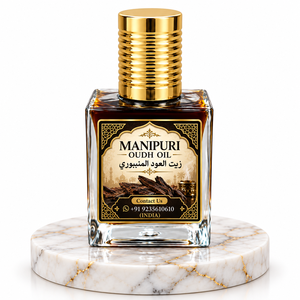 Aloura <b>Oils</b> Luxury MANIPURI Oudh <b>Oil</b>-Natural Organic 100% Pure Steam Distilled Square <b>Bottle</b> with EARTHY Scent - Product Image 2