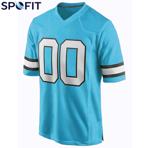 Servicios OEM, Jersey de Fútbol Americano Transpirable de Manga Corta, Personalizable, de Alta Calidad, 100% Poliéster, con Paneles de Malla - Product Image 5