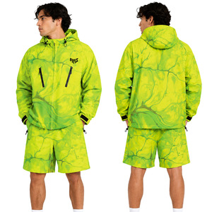 Conjuntos Cortavientos de Primera Calidad, Cortavientos de Poliéster para Hombre, Conjunto de Dos Piezas de Pantalones Cortos y Chaqueta Cortavientos, Sudaderas Ligeras de Verano - Product Image 4