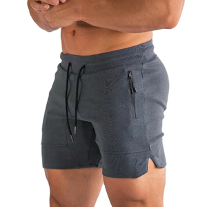 Nouvel ensemble décontracté pour homme 2026 : short de sport personnalisé avec logo et poches zippées - Product Image 1