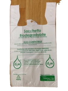 Sac T-shirt avec logo, sac en plastique HDPE, sac à provisions coloré bon marché, sac à provisions t-shirt non tissé - Product Image 2