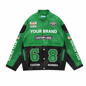 Chaqueta de Carreras Personalizada, Chaqueta Bomber con Logotipo de Equipo, Chaqueta Varsity de Estilo Deportivo Vintage - Product Image 5