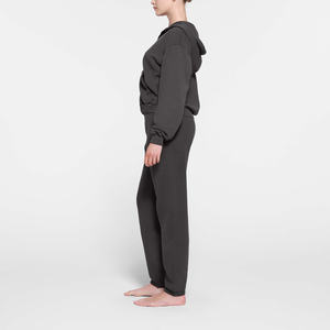 Sudaderas con capucha y cremallera de lana de algodón 100% de calidad superior para mujeres y parejas - Product Image 4