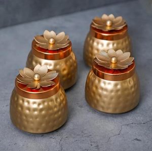 Premium Brass <b>Container</b> Cheap Rate Decorative Jar for <b>Kitchen</b> Spices Dry Fruits and <b>Storage</b> - Product Image 3
