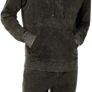 Survêtement d'hiver pour homme personnalisable à séchage rapide, effet délavé, léger, coupe régulière, coupe-vent, tendance, par le fabricant - Product Image 4