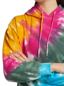 Custom Unisex <b>Tie</b> <b>Dye</b> <b>Hoodie</b> Rainbow Multicolor Spiral Cotton French Terry Pullover Sweatshirt Kangaroo Pocket OEM Wholesale - Product Image 6