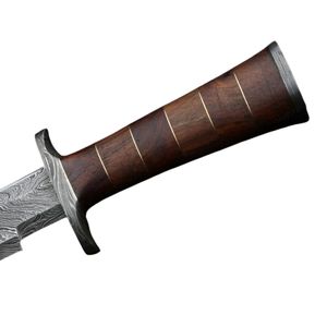 Espada de Acero de Damasco Forjada a Mano, Hoja Fija, DIY OEM, Funcional, Lista para la Batalla, Espada Medieval de Caballero, Espada Ancha, Espada Ninja - Product Image 6