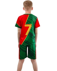 Último Diseño, Conjunto de Uniforme de Fútbol 7V7 Sublimado, Conjunto de Pantalones Cortos Transpirables de Talla Grande - Product Image 3