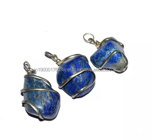 Dégringolade pierre fil enveloppé cristal guérison pierre précieuse rubis zoisite fil de cuivre enveloppé bijoux pendentif collier à vendre - Product Image 4