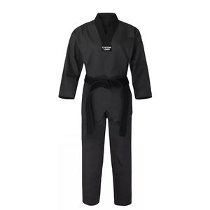 Uniforme de Taekwondo de Alta Calidad con Nervaduras, Estilo Aprobado por la WT, Dobok TKD Transpirable, Ropa de Artes Marciales para Poomsae y Sparring - Product Image 1