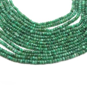 ลูกปัดมรกตธรรมชาติทรงกลมเจียระไนขนาด 3.5-4.5 มม. คุณภาพสูง สีเขียวสดใส สำหรับทำเครื่องประดับ ความยาว 16 นิ้ว ขายดี - Product Image 6