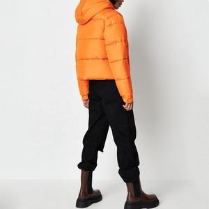 Femmes hiver doudoune décontracté vêtements d'extérieur chauds fermeture éclair couleur unie respirant Style Vintage plaine teint manteau approvisionnement en gros - Product Image 6