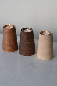 Soporte de vela artesanal de resina resistente y atractivo, vela de madera para fragancia de habitación, Base epoxi para sujetar velas - Product Image 2