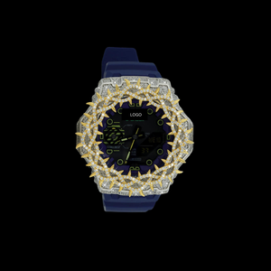 Trendy Flame Halo Premium VVS Diamond Watch For Men Or Women Hiphop Style Wrist Watch For Unisex Luxury Diamond Watch - Product Image 1