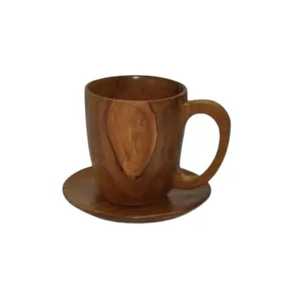 Tasse à café en bois foncé artisanale de style Kuksa, tasse à thé pour le camping en plein air, vaisselle écologique - Product Image 3