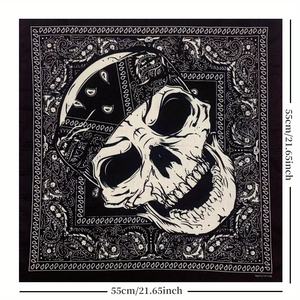 Pañuelo de Moda para Mujer, Elegante, con Estampado Floral, Pañuelo para la Cabeza de Seda y Satén, Pañuelos Modernos Personalizados - Product Image 1