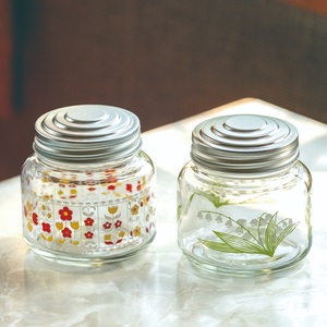 Aderia Retro Bonbon Jar Mini, Recipiente de Vidrio con Tapa de Metal, Hecho en Japón, Tarro para Dulces, Estilo Retro Showa, Contenedor para Almacenamiento de Alimentos - Product Image 5