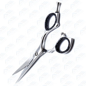 Ciseaux de coiffeur professionnels en argent 5.5 "Ciseaux de coupe de cheveux de salon fabriqués à partir de cisailles de haute qualité en acier inoxydable de qualité supérieure J2 - Product Image 6
