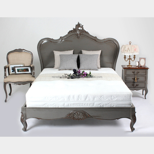 Juego de Muebles de Dormitorio King y Queen Size, Modelo No. Acabado de Caoba Liso 3002, Material de Madera de Caoba Resistente, No se Rompe Fácilmente - Product Image 6