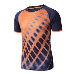 Unisex Soccer Jersey Football <b>Tshirt</b> OEM Service Name Printing Summer 100% <b>Polyester</b> Quick Dry Breathable - Product Image 1