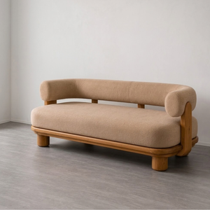 Modern Upholstered <b>Wood</b> <b>Frame</b> <b>Sofa</b> Living Room Lounge Furniture with Solid <b>Wood</b> Base for Hotel Apartment Villa Interior - Product Image 2