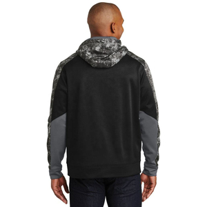 Sweat à capuche polaire hexagonal camouflage pour homme, anti-humidité, performance, vente en gros, OEM, pour salle de sport et tenue d'équipe - Product Image 6